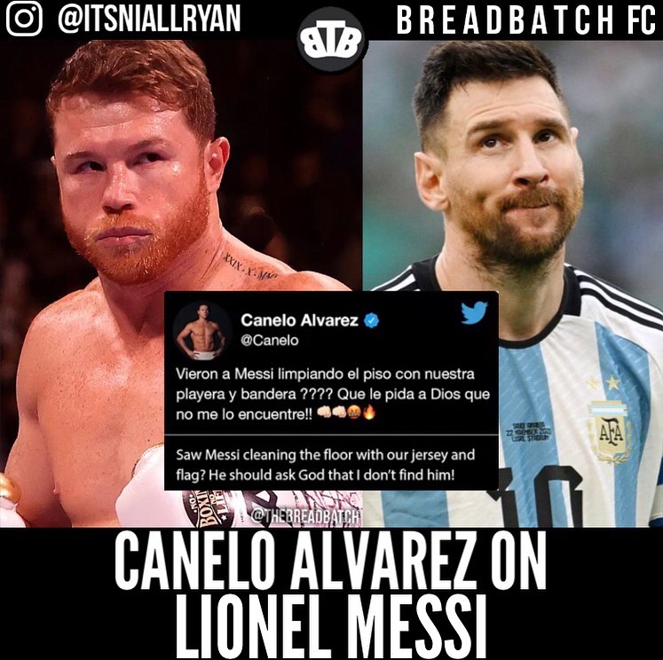 Canelo Slams Messi Over Mexico Team World Cup Jersey Parriva