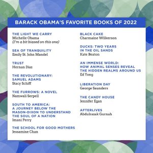 Barack Obama Shares His Favorite Books of 2023